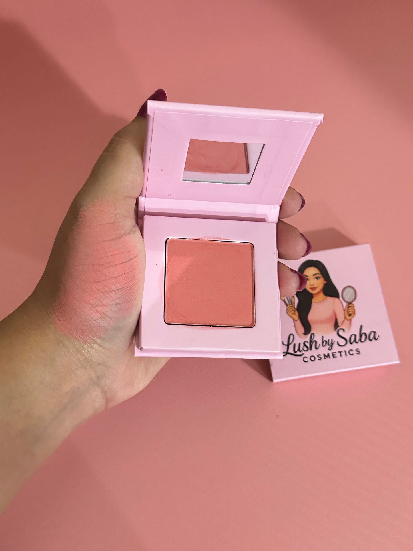 Powder blush in shade Blush Bloom for a natural rosy flush