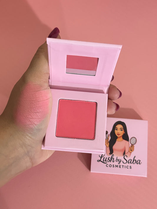 Elegant powder blush in Grace Flush shade for a fresh, glowing look