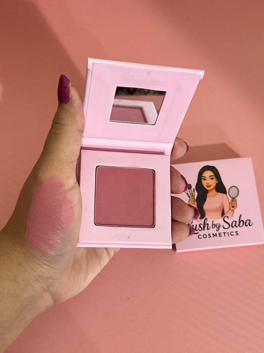 Vibrant powder blush in Berry Belle shade for a bold berry tint